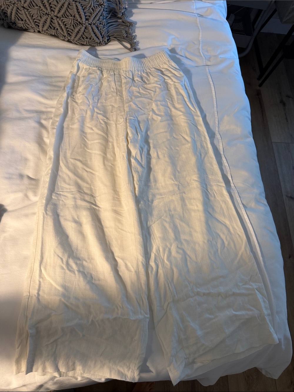 Princess Polly Cream Wide-Leg Kids Skirt